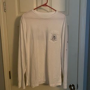 White Long Sleeve Vineyard Vine Chicago Shirt